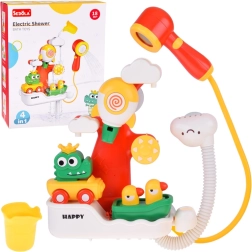 Multifunktionales Bade-Spielzeug Krokodil und Entchen mit Dusche 4-in-1