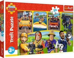 Puzzle 24 MAXI Feuerwehrmann SAM und Freunde Trefl