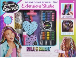 Haarstudio CRA-Z-ART – kreatives Set für farbige Strähnen und Glitzer