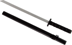 Schwarzes Holzschwert für Ritter 73 cm