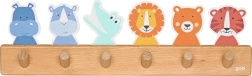 Kinder-Garderobenhaken mit Tierfreunden - 1 Stück
