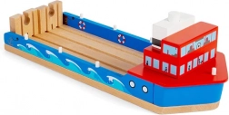 Holzfährschiff für Züge BIGJIGS RAIL