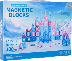 Magnetisches Konstruktionsset ICE SNOW, 100 Teile