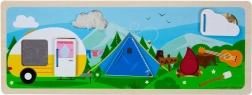 Bigjigs Toys Sensorik-Puzzle – Camping in der Natur