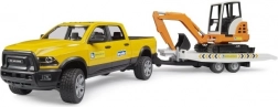 BRUDER Geländeservicefahrzeug RAM mit Minibagger und Anhänger 1:16