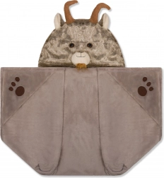 Wärmende Decke mit Kapuze und Taschen in Pfotenform Cozy Noxxiez