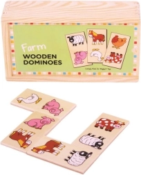 Bigjigs Toys Holzdomino – Bauernhof