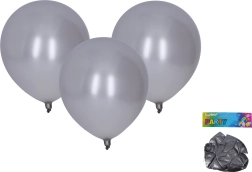 Metallic silberne Luftballons 30 cm - Set 10 Stück