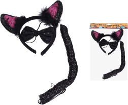 Karneval-Set – Schwarze Katze