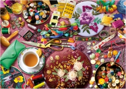 Puzzle Nähmaschine Tisch 2000 Teile Educa