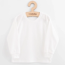 Kinder-Baumwoll-Langarmshirt New Baby Kindergarten weiß