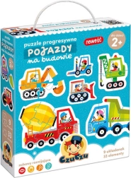 CzuCzu progressive Puzzle Fahrzeuge auf der Baustelle