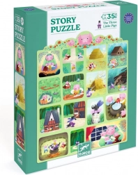 DJECO Puzzle Drei kleine Schweinchen 35 Teile