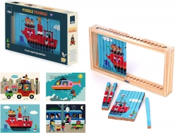Vilac Holz 4D Puzzle Transportmittel