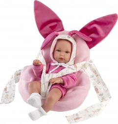 Llorens Neugeborenes Mädchen - Realistische Babypuppe mit Ganzkörpervinyl 35 cm