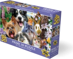3D-Puzzle – lachende Haustiere, 100 Teile
