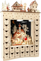 Small Foot Holz-Adventskalender Wintertraum mit LED-Beleuchtung