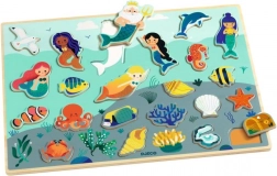 DJECO Holz-Steckpuzzle Meereswelt
