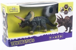 Ferngesteuerter Triceratops-Dinosaurier mit Licht und Sound