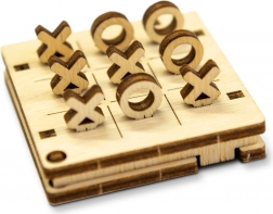 WOODEN CITY 3D-Puzzle Spiel Mini Tic-Tac-Toe Variante 1