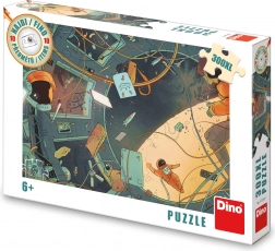 DINO Puzzle Finde 10 Gegenstände: Weltraum XL, 300 Teile