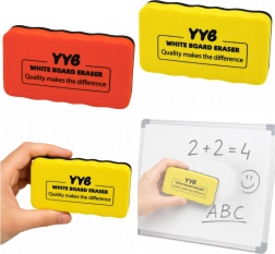 Magnetischer Tafelwischer für Whiteboard aus Schaumstoff und Filz gelb 10,5 cm – 1 Stück
