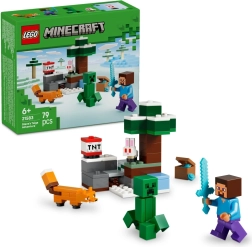 LEGO Minecraft Steve und Abenteuer in der Taiga
