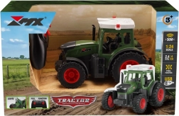 RC Landwirt­schafts­traktor 2,4 GHz 1:24 mit LED‑Effekten