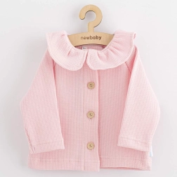 Baby-Strickjacke mit Knöpfen New Baby Laura rosa 92