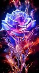 Diamantmalerei Weiße Rose 30 × 40 cm