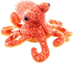 Plüsch-Oktopus orange 17 cm