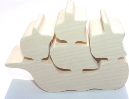 Fauna Holzboot natur