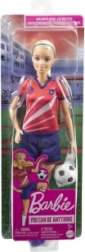 Barbie Fußballerin im roten Trikot
