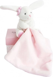 Doudou Hase mit Schmusetuch Rosa Geschenkset