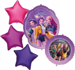 Folienballons K-POP Demon Hunters, Set 5 Stk.