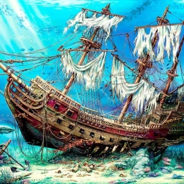 Puzzle Gestrandetes Schiff 1500 Teile