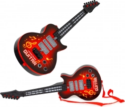 Elektrische Gitarre für Kinder mit Lernmodus, Infrarotsensor und Melodien - Rot