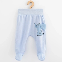 Stillfreundliche Baumwoll-Halbfußhose New Baby Happy Elephant blau 62 (3–6 Monate)