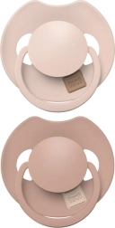Dynamischer Silikonschnuller LOVI PRIME 6–18 Monate, 2 Stk., Nude/Blush