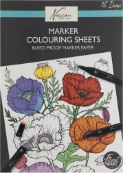 Malbücher mit Blumenmotiven 25x35 cm