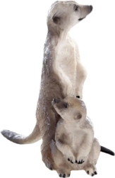 Erdmännchen-Figur – realistische Deko aus Kunststoff