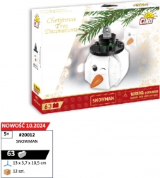 Cobi Weihnachtsbaumschmuck Schneemann Bauset