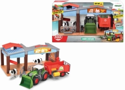 Bauernhof mit Traktor und Zubehör