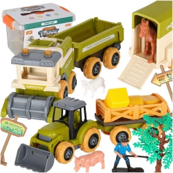 Kinderfarm mit Traktor, Mähdrescher und Schraubbohrmaschine