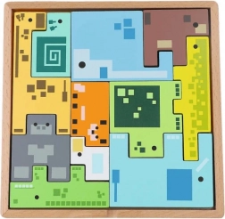 TREFL Holzpuzzle – Knobelspiel Pixel Gang