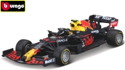 Modellauto Red Bull Racing RB16B 2021 Sergio Pérez 1:43 von Bburago – Mit Helm