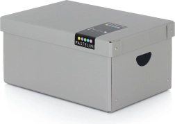 Große laminierte Box PASTELINI grau