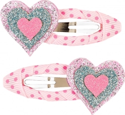 Haarspangen mit Herzen - 2 Stk.
