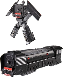 Metallroboter zerlegbar Lokomotive schwarz