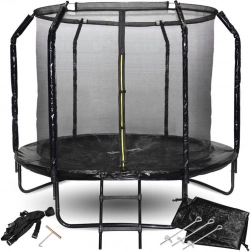 Gartentrampolin SKYFLYER 244 cm mit Sicherheitsnetz und Leiter